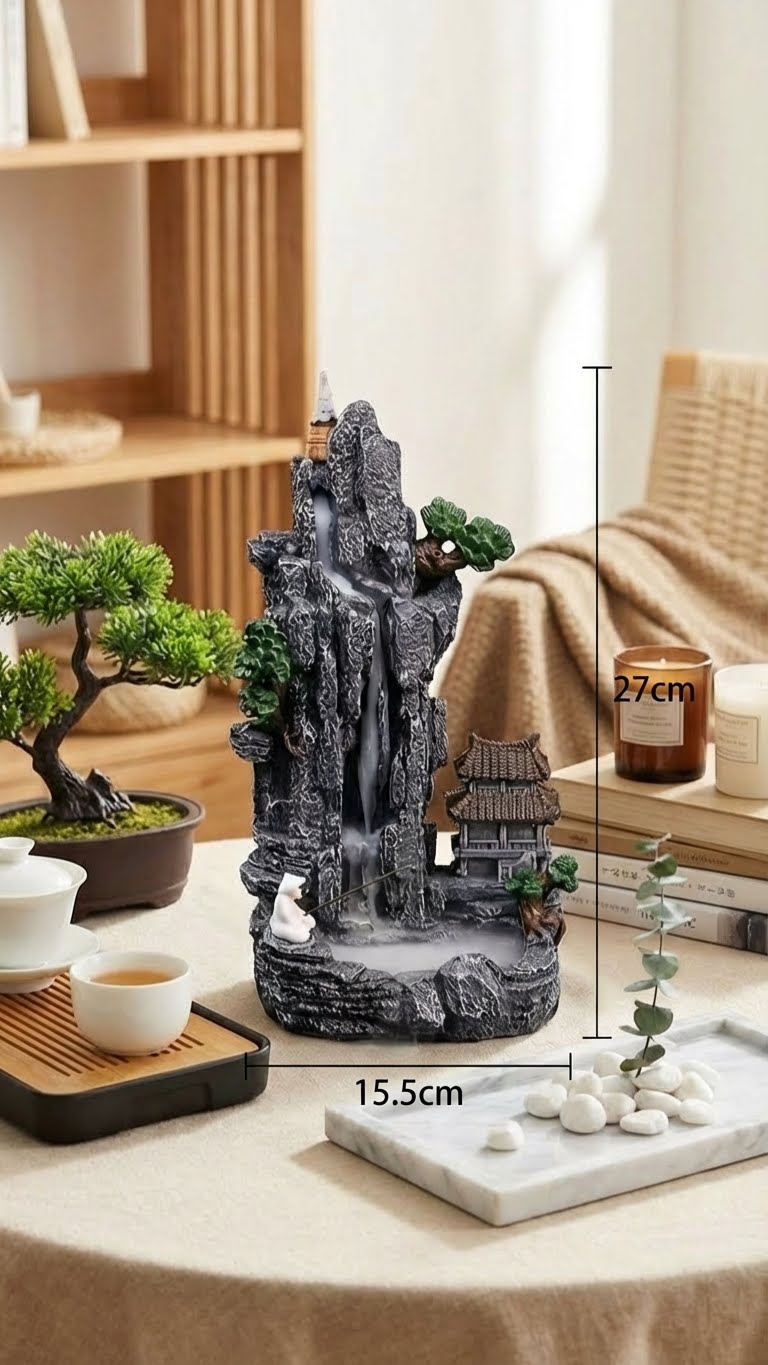 Brûleur d'Encens Zen : Le Rituel de la Cascade Sereine