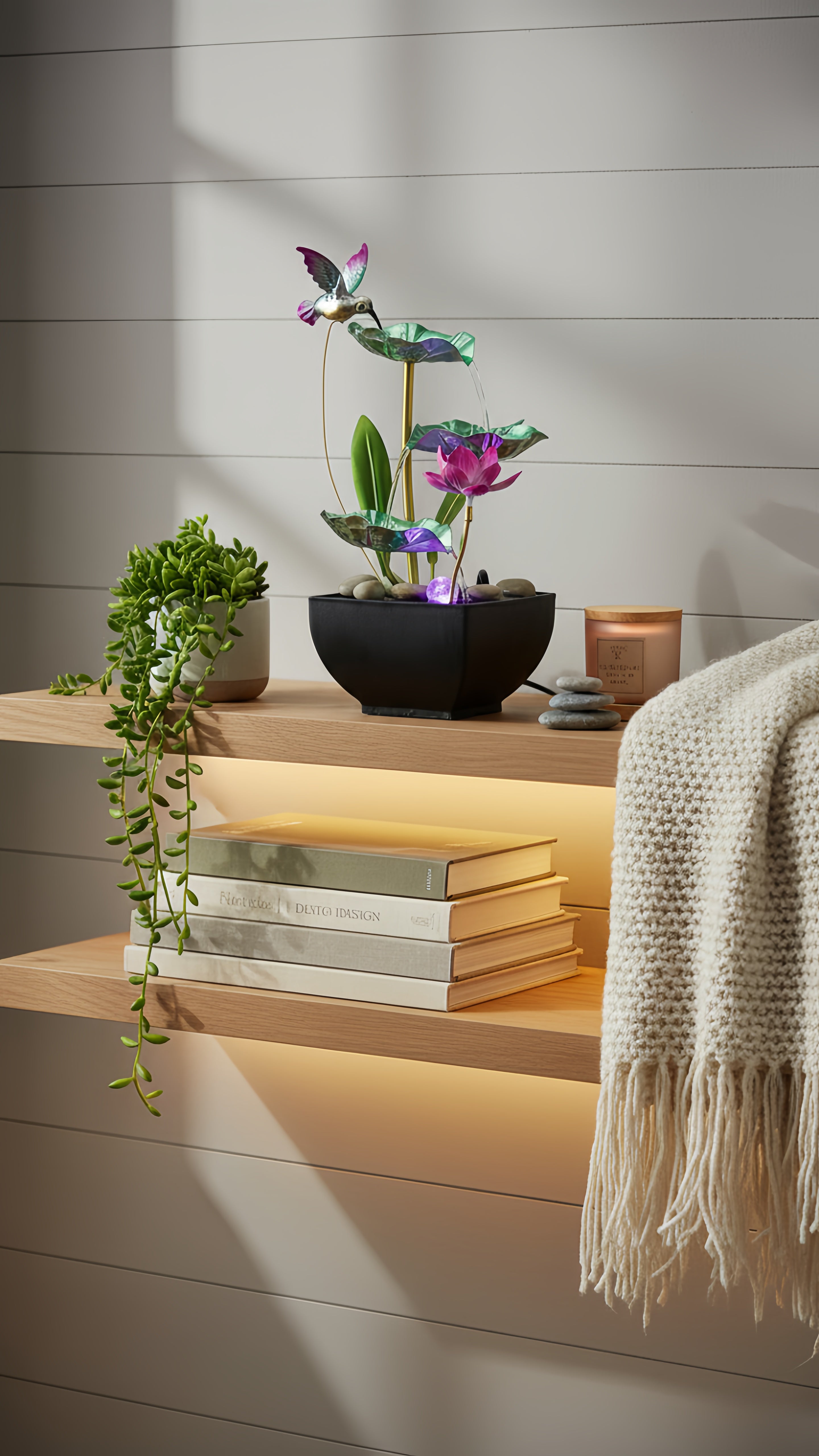 Fontaine d'eau moderne - La nature à portée de main