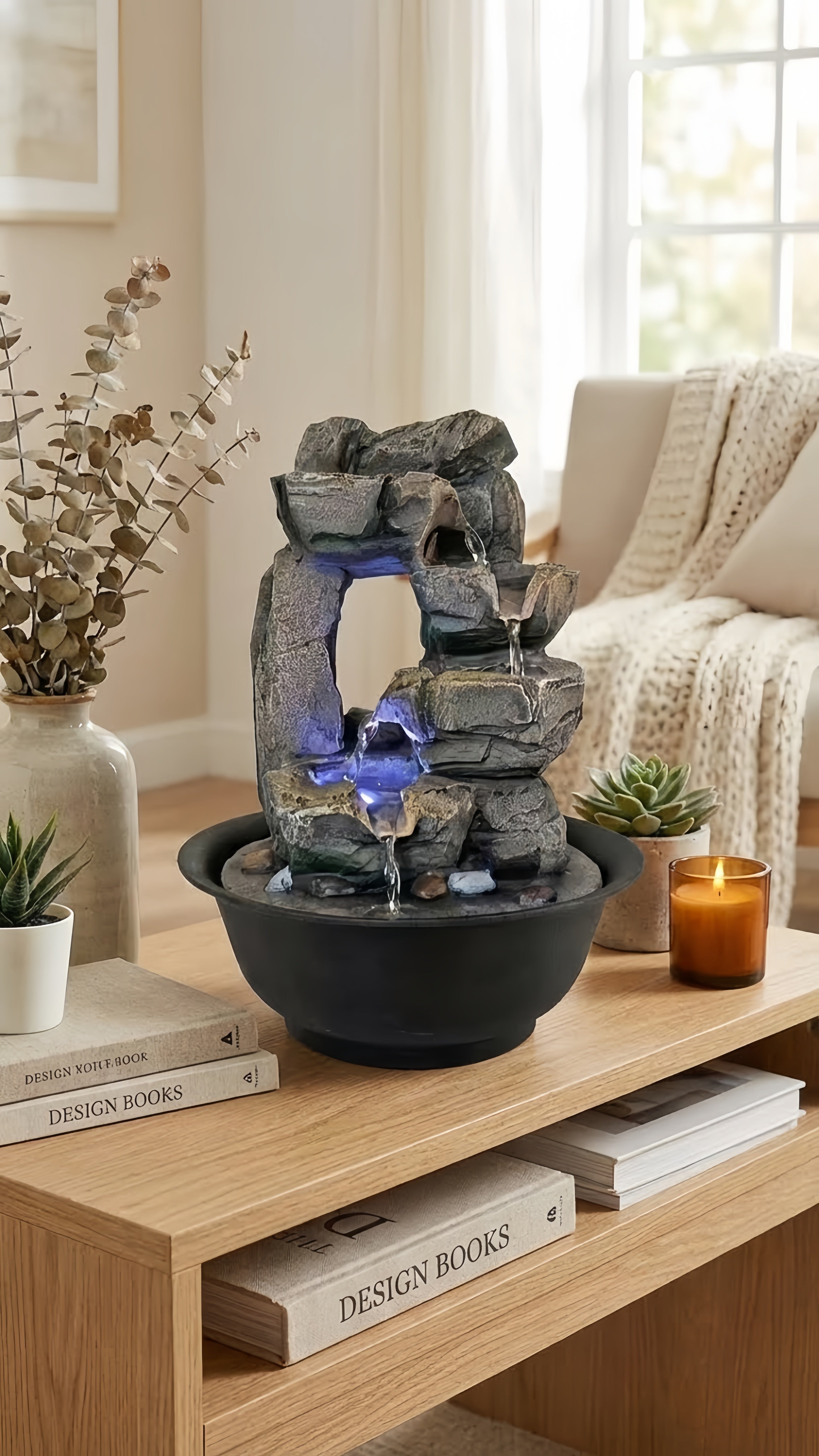 Fontaine de Table 4 Niveaux : Votre sanctuaire de sérénité.