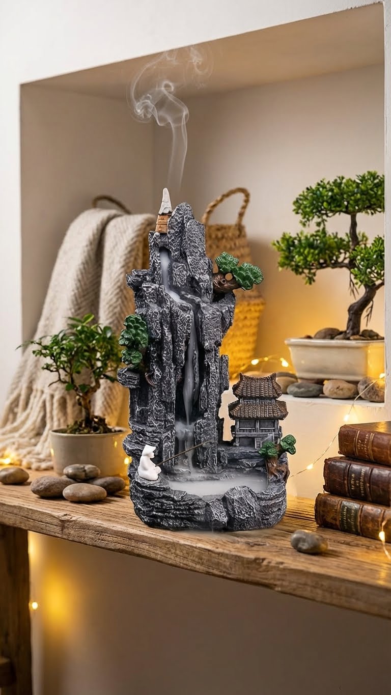 Brûleur d'Encens Zen : Le Rituel de la Cascade Sereine