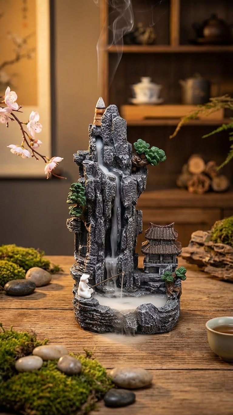 Brûleur d'Encens Zen : Le Rituel de la Cascade Sereine