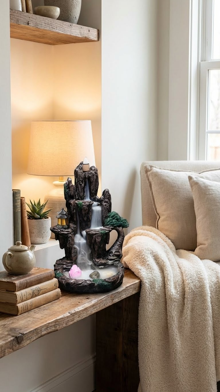 Brûleur d'Encens Cascade - Votre Sanctuaire de Sérénité