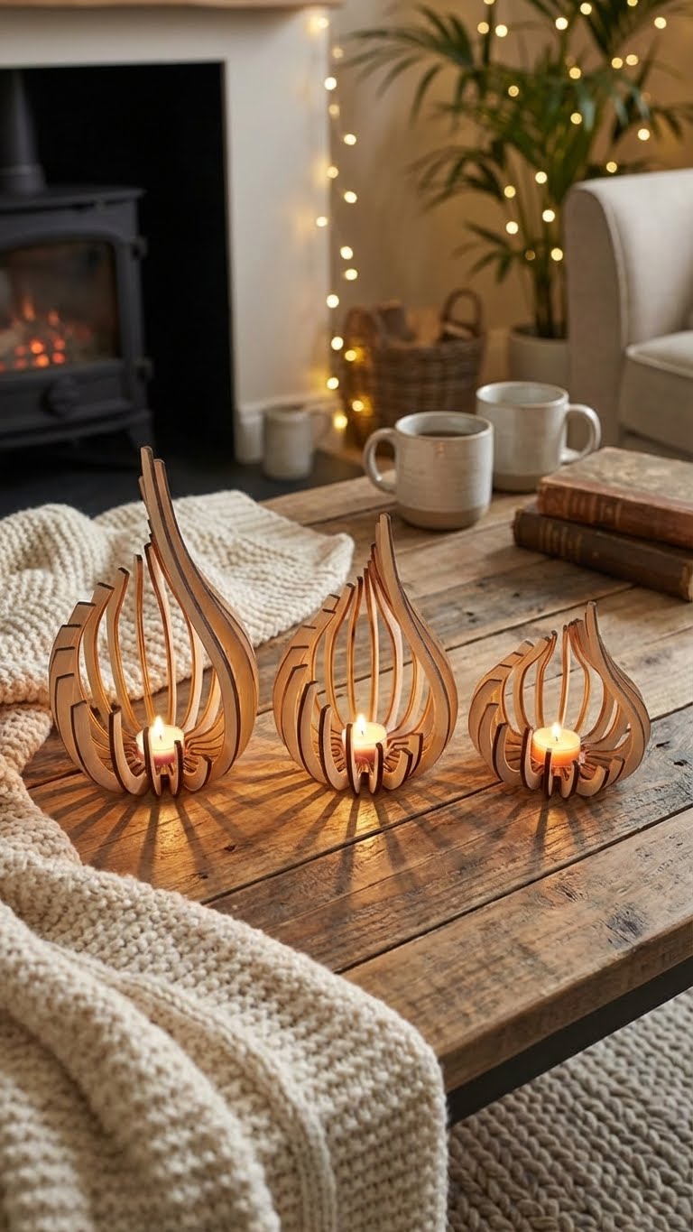 Bougeoirs Rameaux Entrelacés: L'Âme du Bois pour un Éclat Naturel chez Vous
