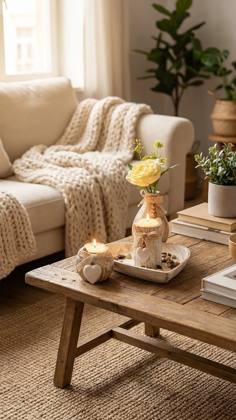 Ensemble Bougeoirs Bois Blanc - Votre sanctuaire urbain raffiné